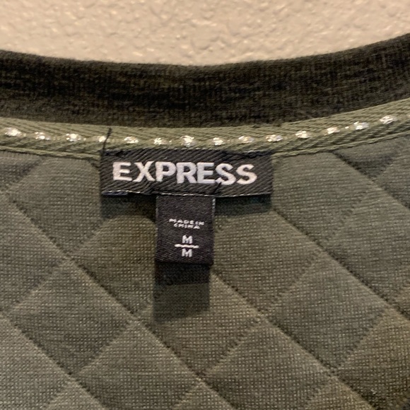 EXPRESS Dark Green Sweater - Picture 3 of 4